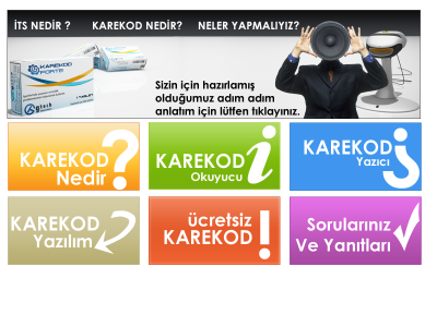 Karekod Barkod Bilgi Sayfası http://www.karekod-barkod.com