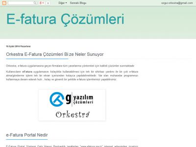 E-Fatura Çözümleri http://efatura-cozumleri.blogspot.com.tr/