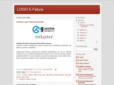 LOGO E-Fatura http://logo-efatura.blogspot.com.tr/