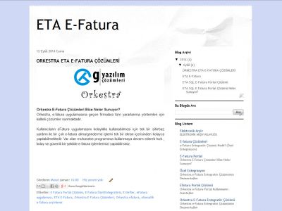 ETA E-Fatura http://eta-efatura.blogspot.com.tr/