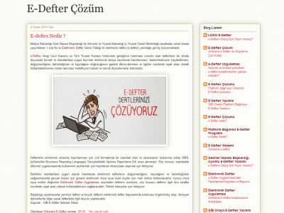 E-Defter Çözüm http://edefter-cozum.blogspot.com.tr/